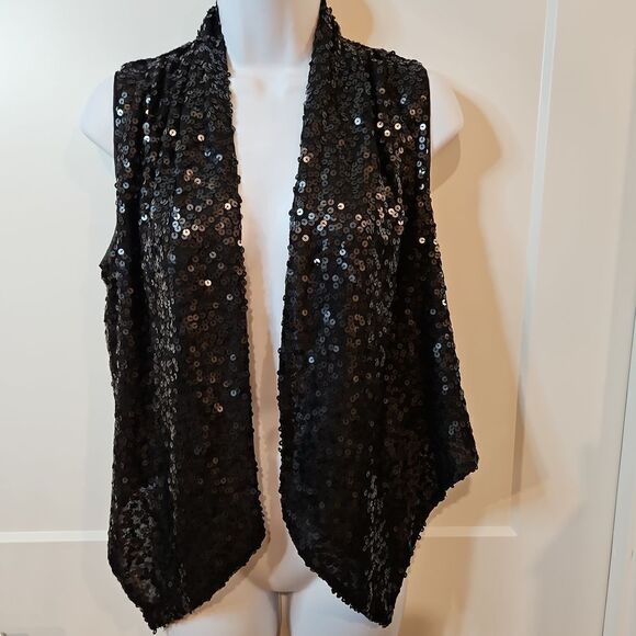 Jessica Simpson Sequin Vest sz M - Picture 8 of 8